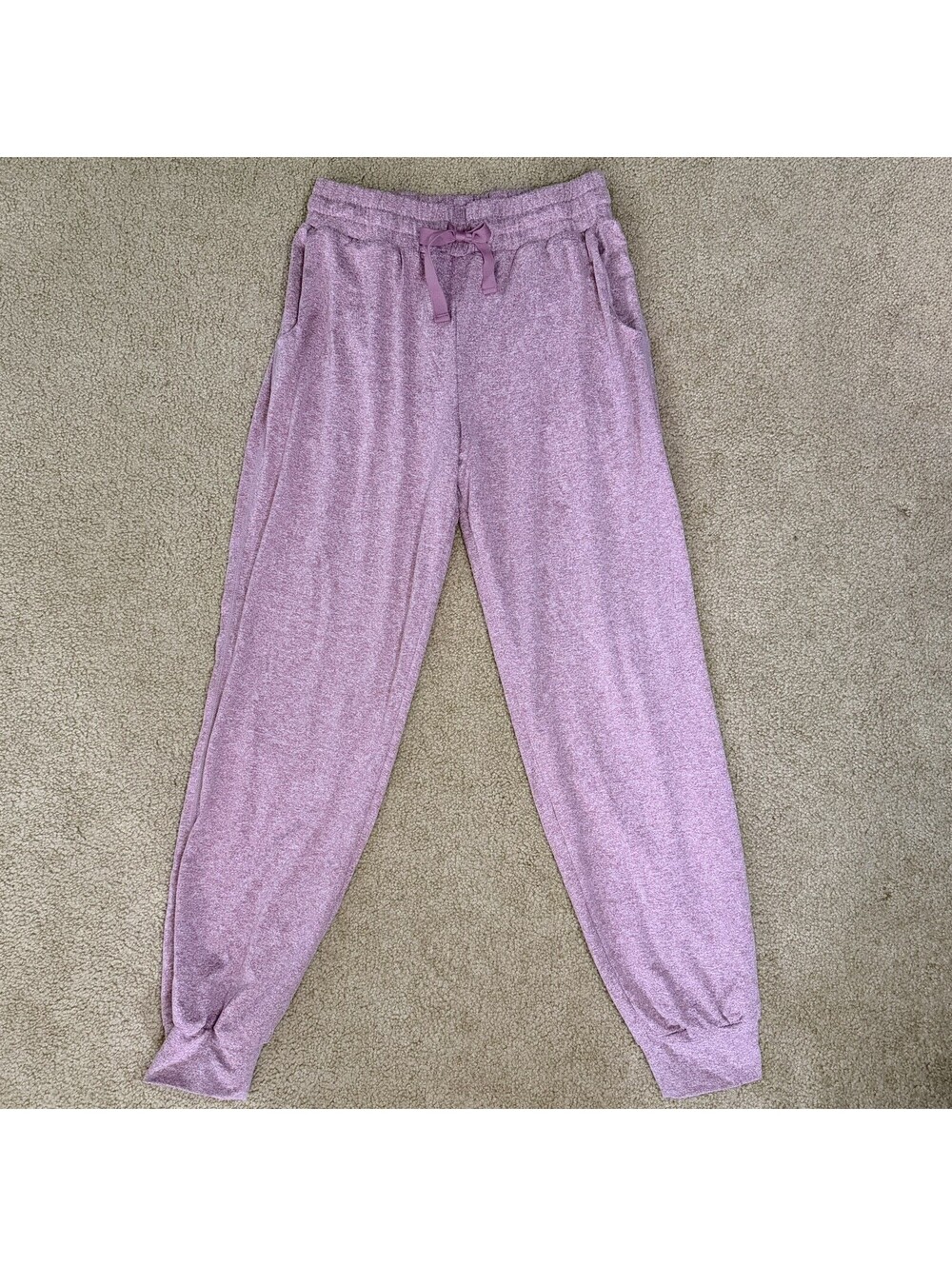 Halara Scrunch Butt Joggers Women’s Small Pink Heather High Rise Athletic Pants